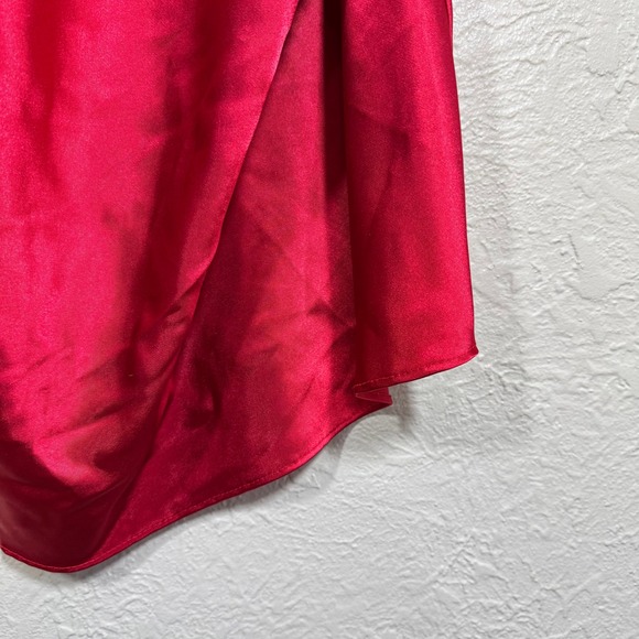 Vtg 90s Anne Stuart Red Satin Chemise 2X Sleepwear‎ Lingerie Intimates Nightgown - Picture 5 of 10